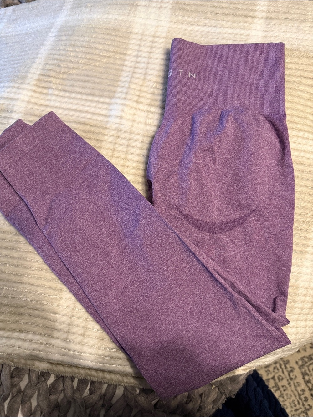NVGTN Purple Seamless High-Waist Leggings medium